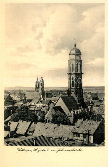 Goettingen Niedersachsen St Jakobi und Johanniskirche