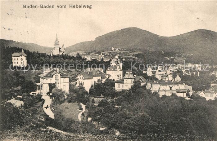 Baden-Baden Blick vom Hebelweg