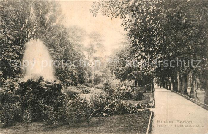 Baden-Baden Partie in die Lichtentaler Allee