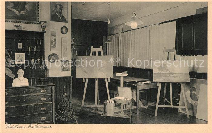 Mainz Rhein Haushaltungsschule St Josefstift Zeichen und Malzimmer