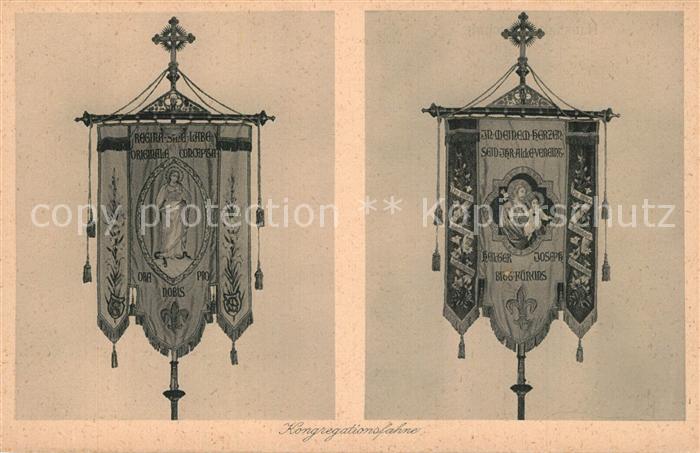 Mainz Rhein Haushaltungsschule St Josefstift Kongregationsfahne
