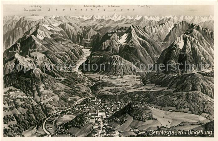 Berchtesgaden Panoramakarte