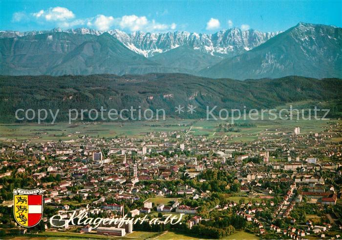 Klagenfurt Woerthersee Fliegeraufnahme mit Koschuta