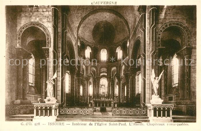 Issoire Intérieur de l'Eglise Saint Paul Abside