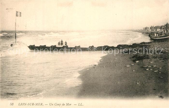 Lion-sur-Mer Un coup de mer