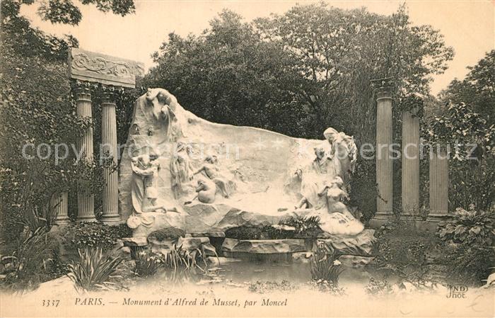 Paris Monument d Alfred de Musset par Moncel