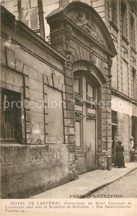 Paris Hôtel de Laffémas Rue Saint Julien le Pauvre