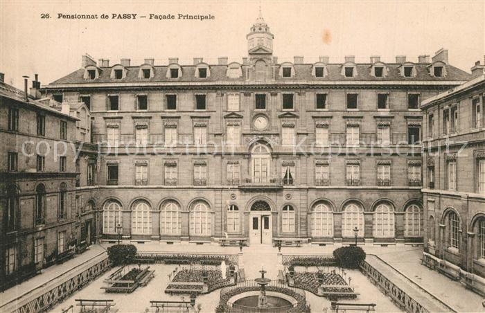 Paris Pensionnat de Passy facade principale