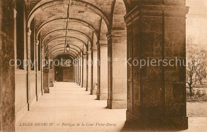 Paris Lycée Henri IV Portique de la Cour Victor Duruy