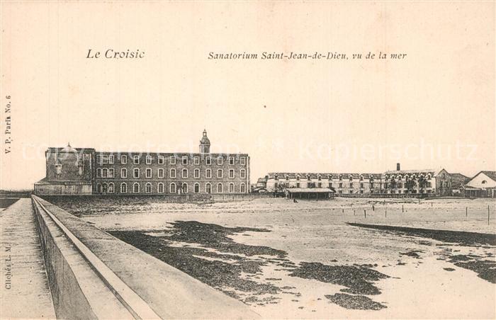 Le Croisic Sanatorium Saint Jean de Dieu vu de la mer