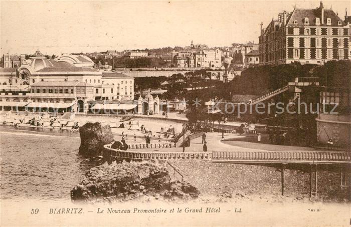 Biarritz Pyrenees Atlantiques Nouveau Promontoire et le Grand Hôtel