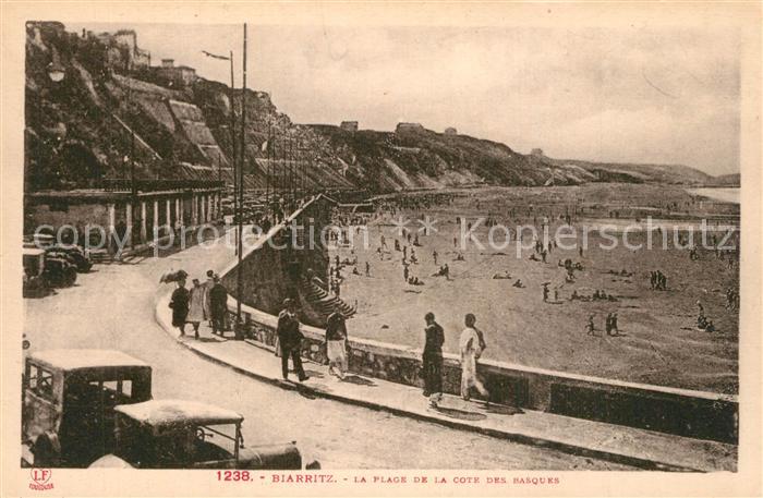 Biarritz Pyrenees Atlantiques La plage de la Côte des Basques