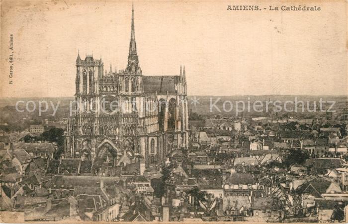 Amiens Vue panoramique et la Cathedrale