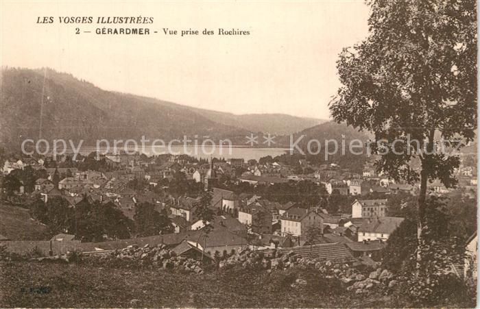 Gerardmer Vosges Vue prise des Rochires