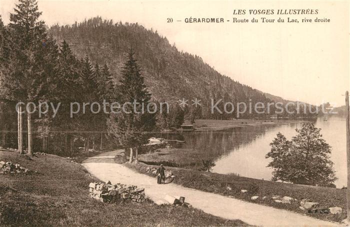 Gerardmer Vosges Route du Tour du Lac rive droite