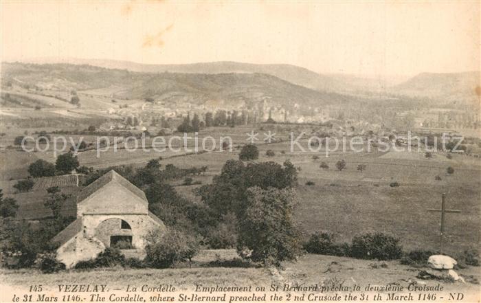 Vezelay Chapelle de la Cordelle vue panoramique