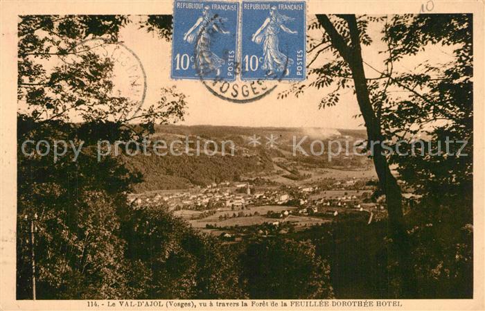 Le Val-d Ajol Vu a travers la Forêt de la Feuillée Dorothée Hôtel