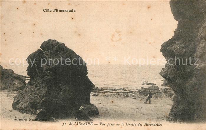 Saint-Lunaire Vue prise de la Grotte des Hirondelles