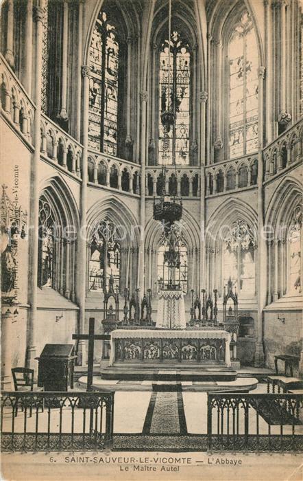 Saint-Sauveur-le-Vicomte Abbaye le Maître Autel
