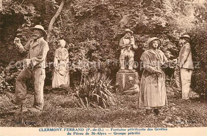 Clermont Ferrand Puy de Dome Fontaine pétrifiante des Grottes du Pérou de Saint