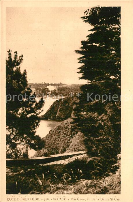 Saint-Cast-le-Guildo Pen Guen vu de la Garde Saint Cast Côte d Emeraude