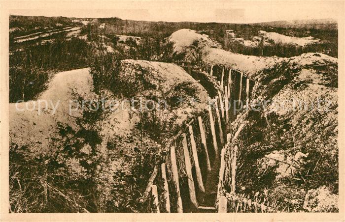 Verdun Meuse Boyau franco allemand Schuetzengraben