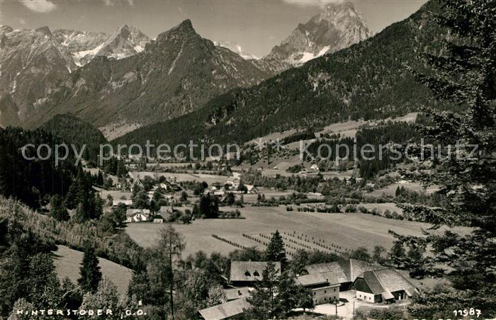 Hinterstoder Gesamtansicht mit Alpenpanorama