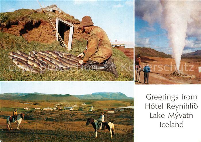 Myvatn Hotel Reynihlid Lake Myvatn Hot springs Horses Fishing