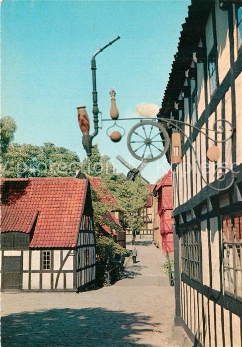 Aarhus Den gamle By Altstadt Fachwerkhaeuser