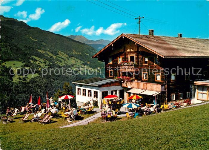 Zell Ziller Tirol Gasthof Grindlalm Enzian Sepp Sonnenterrasse