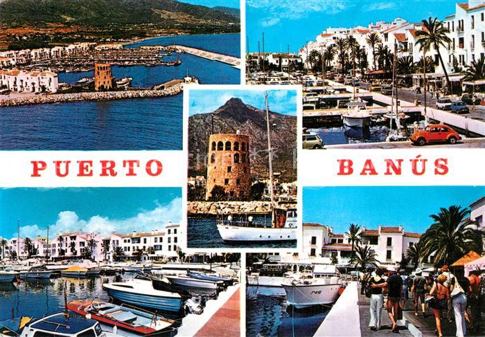 Puerto Banus Jachthafen Promenade Turm Fliegeraufnahme