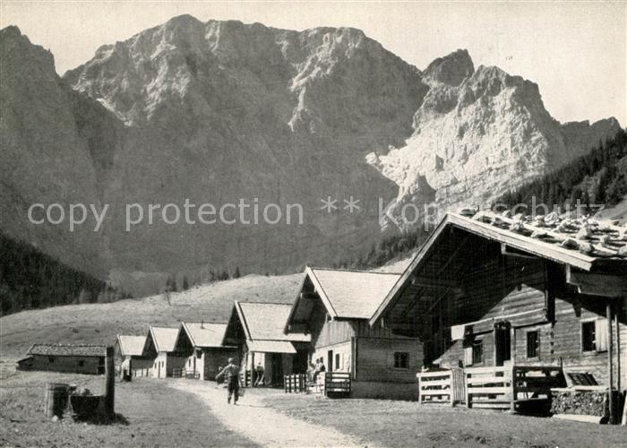 Eng Hinterriss Tirol Almen mit Grubenkar Karwendelgebirge