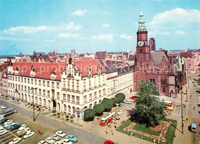 Wroclaw Rynek Sukiennice Ratusz Marktplatz Rathaus Kirche