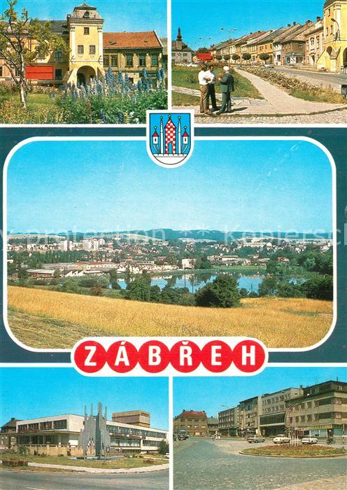 Zabreh Stadtansichten Panorama See Moderne Gebaeude