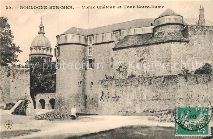 Boulogne-sur-Mer Vieux Chateau et Tour Notre Dame