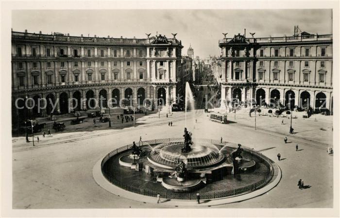 Roma Rom Piazza Esedra o Termini Fontana