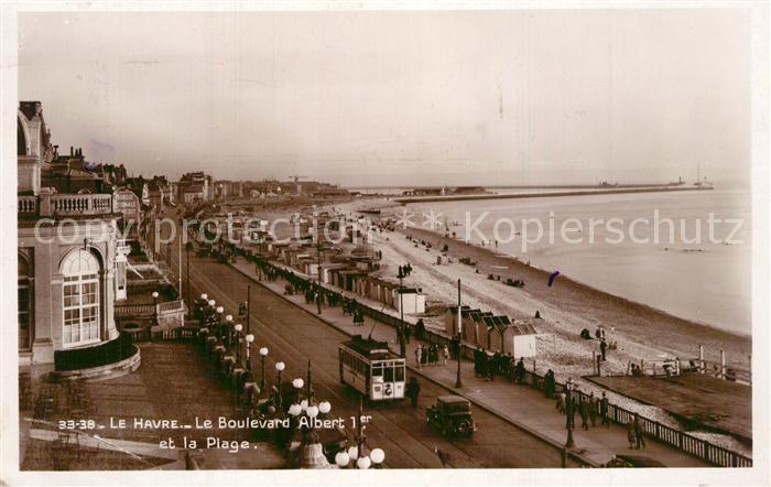Le Havre Boulevard Albert Ier et la plage