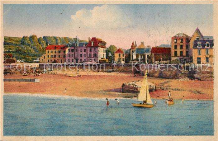 Arromanches-les-Bains Port de la Libération la plage et la di