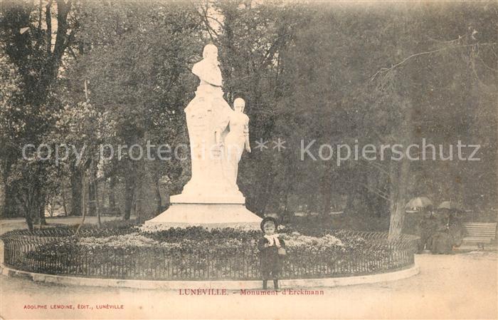 Luneville Monument d Erckmann