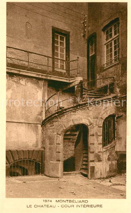 Montbeliard Cour intérieur du Chateau
