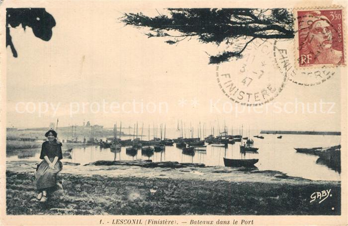 Lesconil Plobannalec Bateaux dans le port
