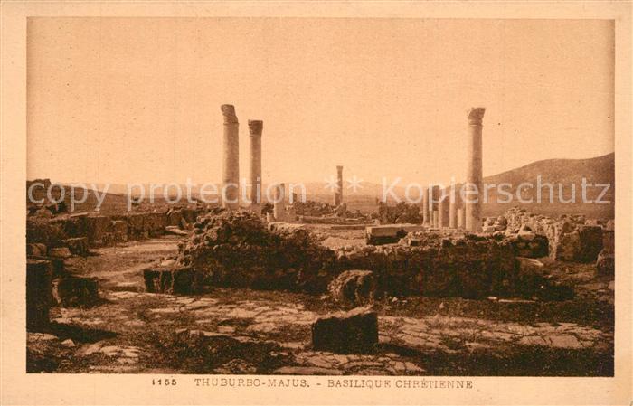 Thuburbo Majus Basilique Chrétienne Ruines