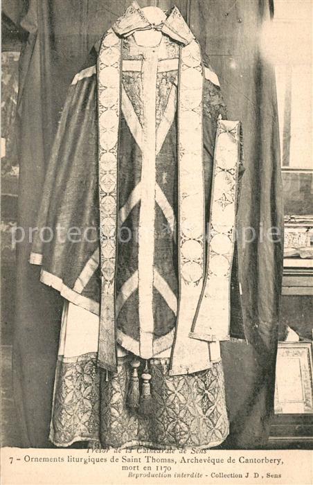 Sens 89 Tresor de la Cathedrale Ornements de Sa