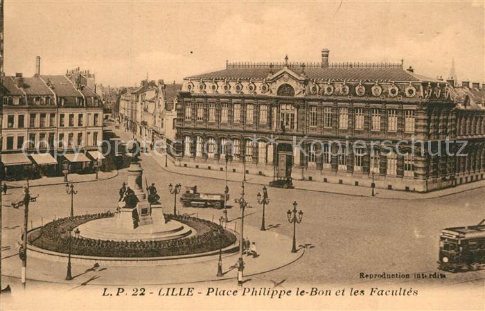 Lille Nord Place Philippe le Bon et les facultés Monument