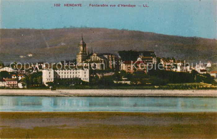 Hendaye Pyrenees Atlantiques Fontarabie vue d Hendaye
