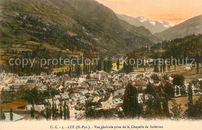 Luz-Saint-Sauveur Hautes Pyrenees Vue Generale prise de la Chapelle de So