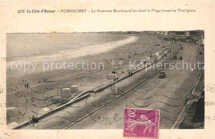 Pornichet Nouveau boulevard bordant la plage jusq