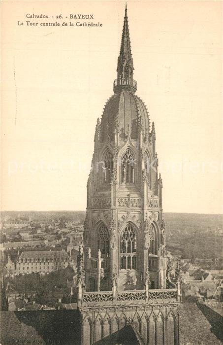 Bayeux Tour centrale de la Cathedrale