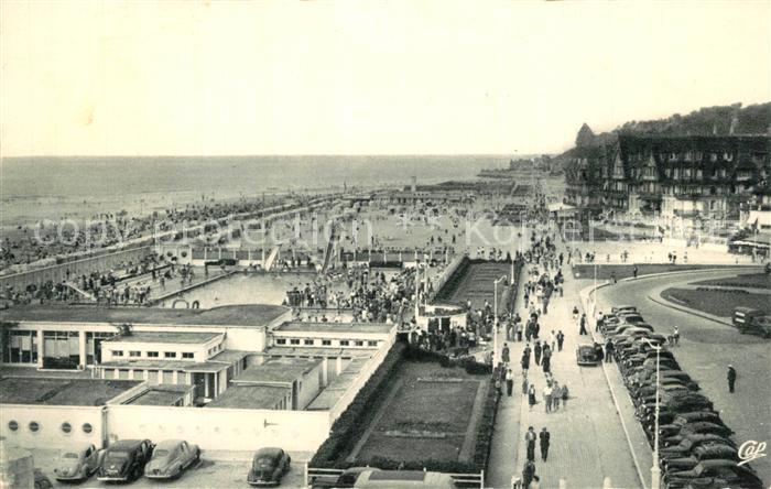 Trouville Havre Vue Generale Plage Piscine