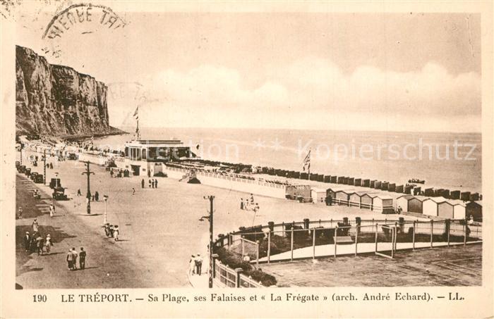 Le Treport La plage et ses falaises Restaurant La Frégate
